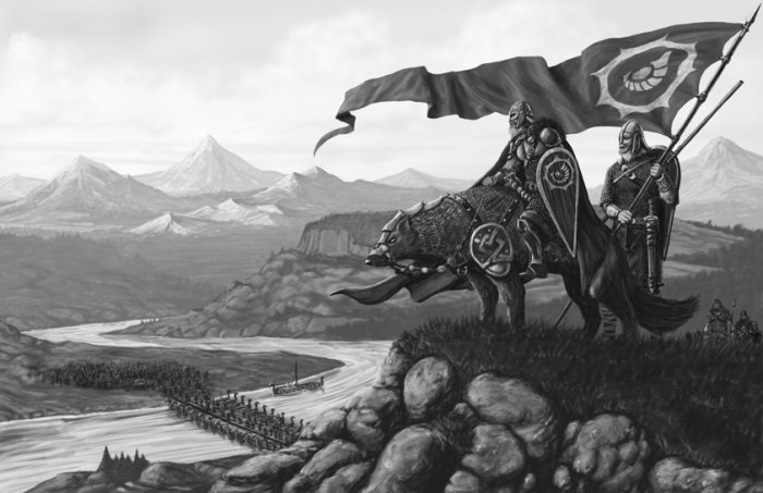 Isenwolff Leading His Army