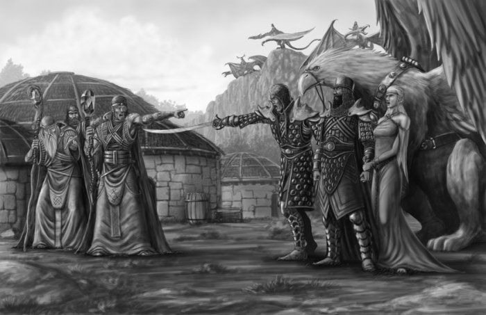 Uthyr Songsword And Wyvern Knights