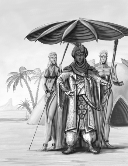 Nimburian Noble And Slaves